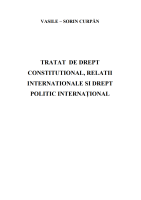 Tratat de drept constituţional, relații internaționale și drept politic internațional
